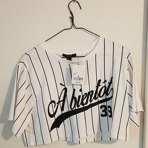 Striped t shirt with item